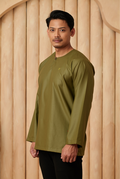 Kurta Tamadun Relaxed Fit - Olive Green