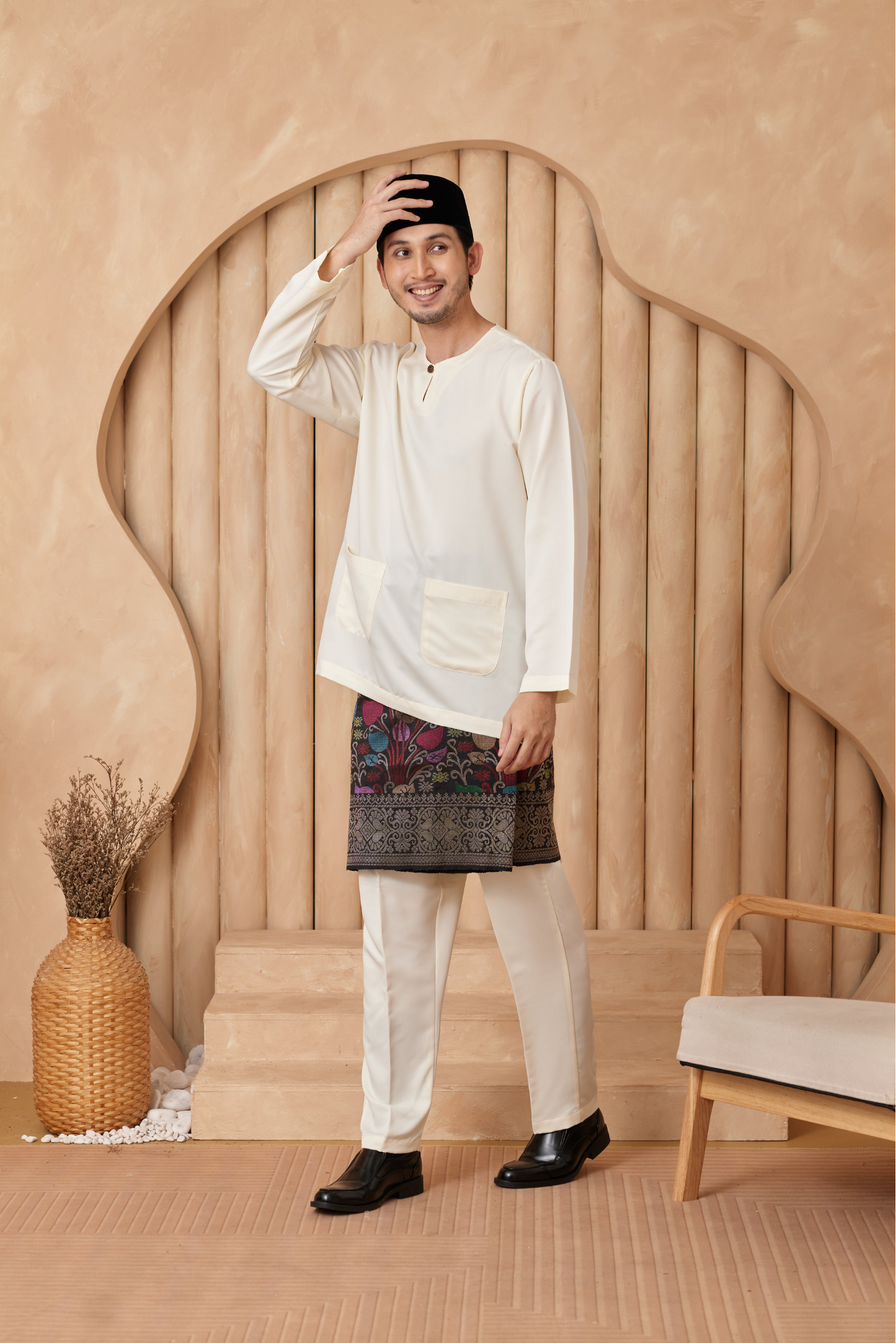 Baju Melayu Teluk Belanga Relaxed Fit - Soft Yellow