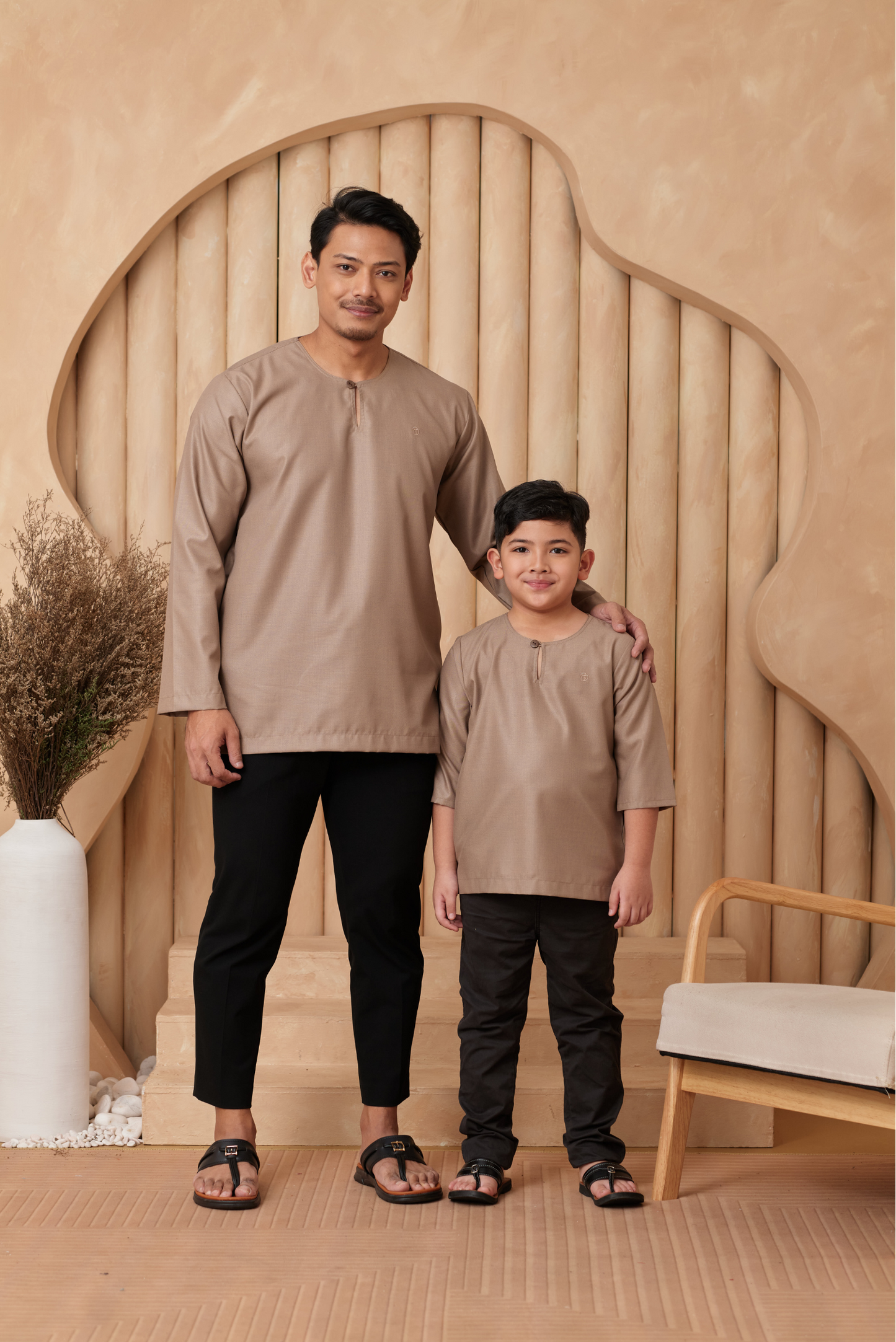 Kurta Tamadun Relaxed Fit - Brown Sugar