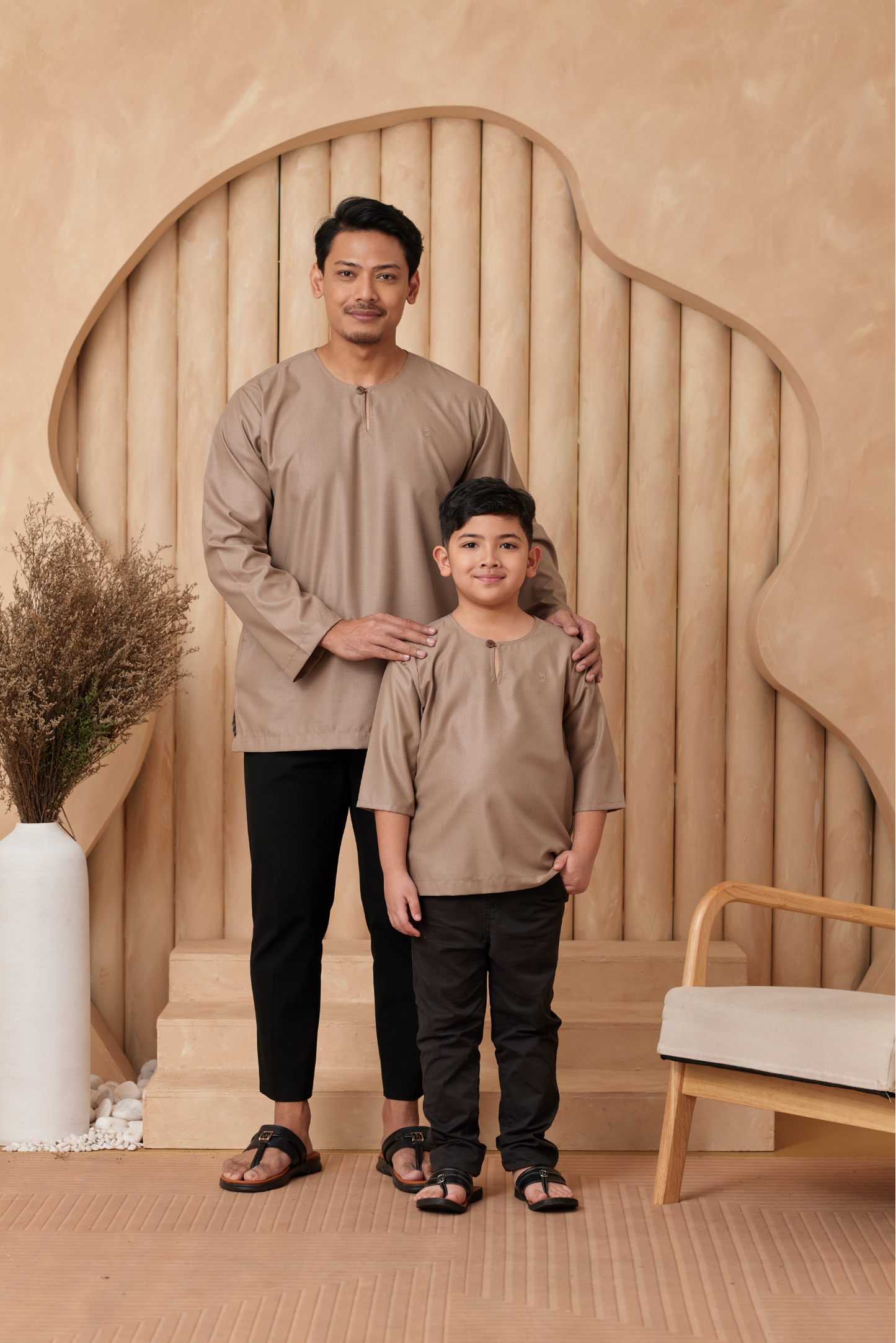 Kurta Tamadun Relaxed Fit - Brown Sugar