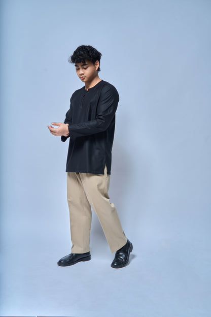 Kurta Tamadun Relaxed Fit - Black Coffee