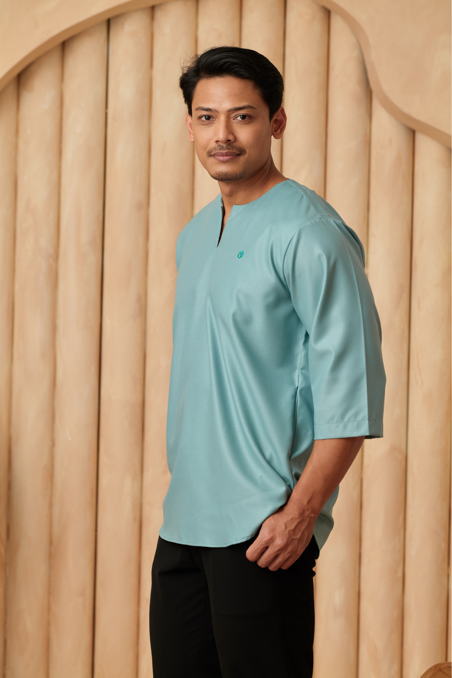 Kurta Belantara Relaxed Fit - Aqua Blue