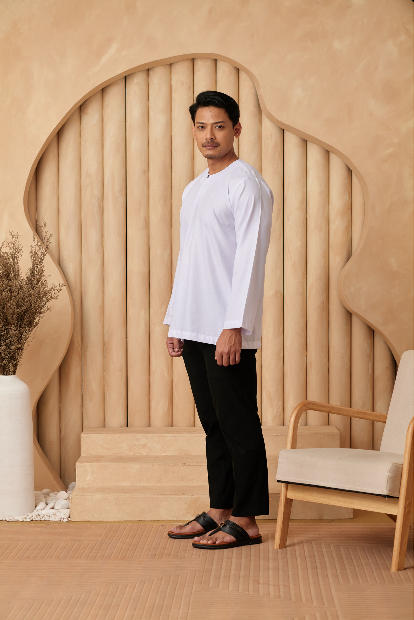 Kurta Tamadun Regular Fit - White