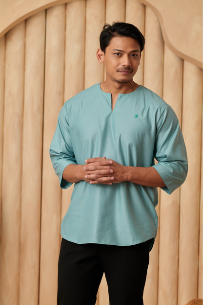 Kurta Belantara Relaxed Fit - Aqua Blue