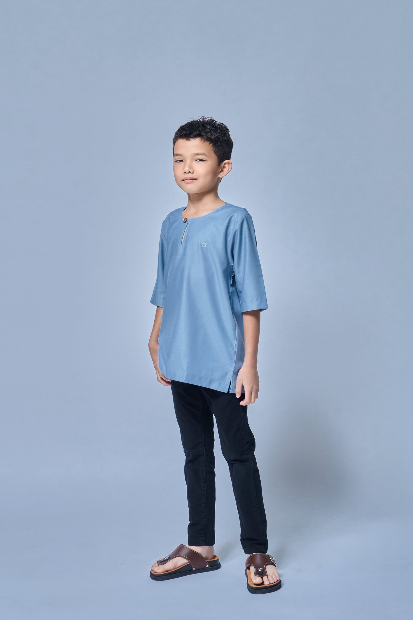 Kurta Nusantara BOYS - Ash Blue