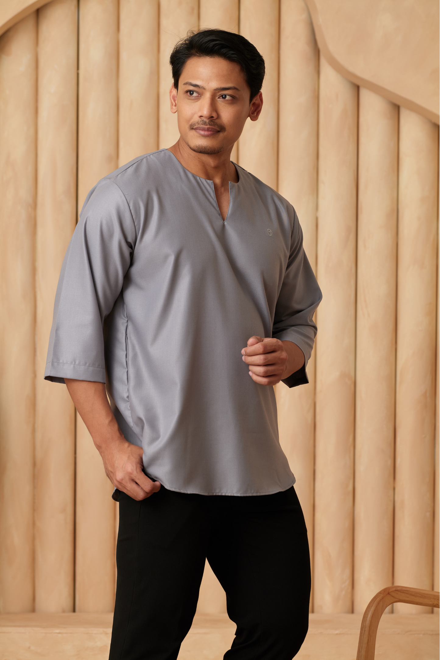 Kurta Belantara Relaxed Fit - Cloud Grey