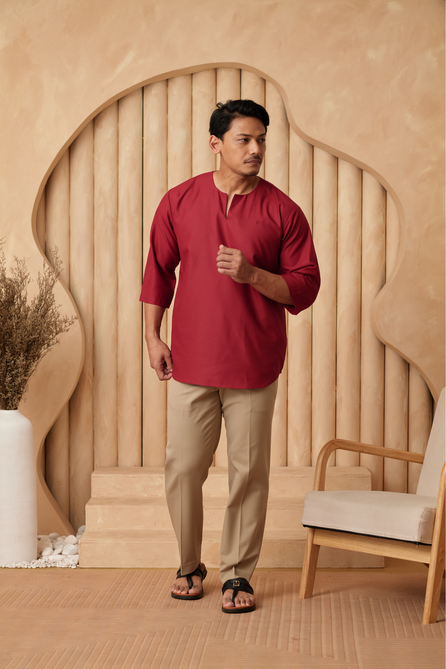 Kurta Belantara Regular Fit - Scarlet Red