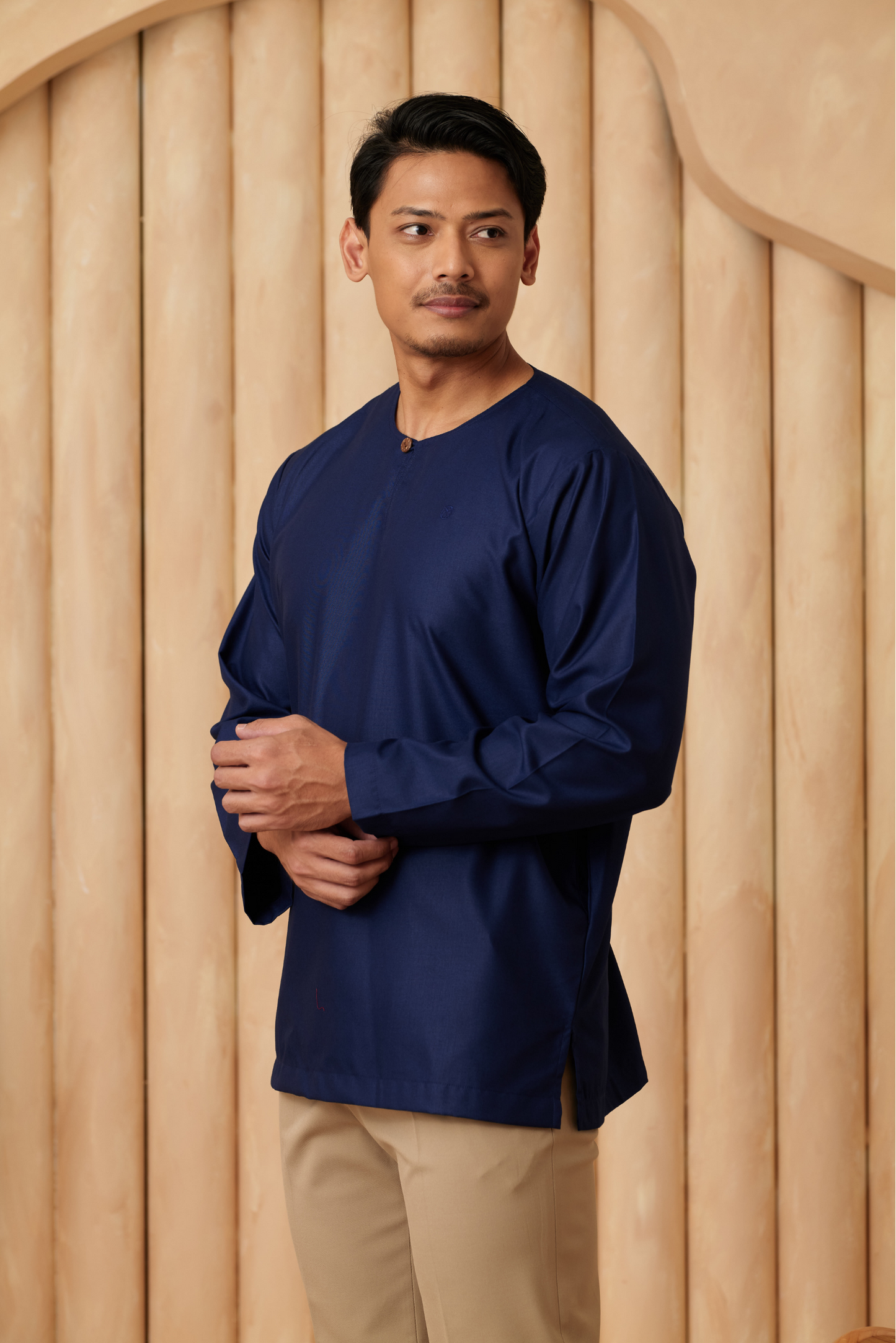 Kurta Tamadun Regular Fit - Navy Blue