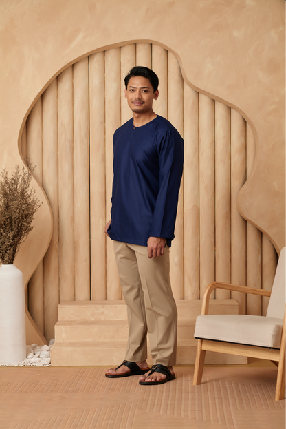 Kurta Tamadun Regular Fit - Navy Blue