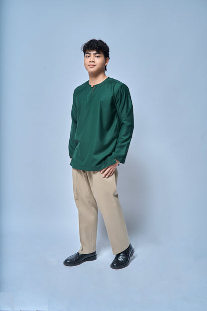 Kurta Tamadun Relaxed Fit - Emerald green