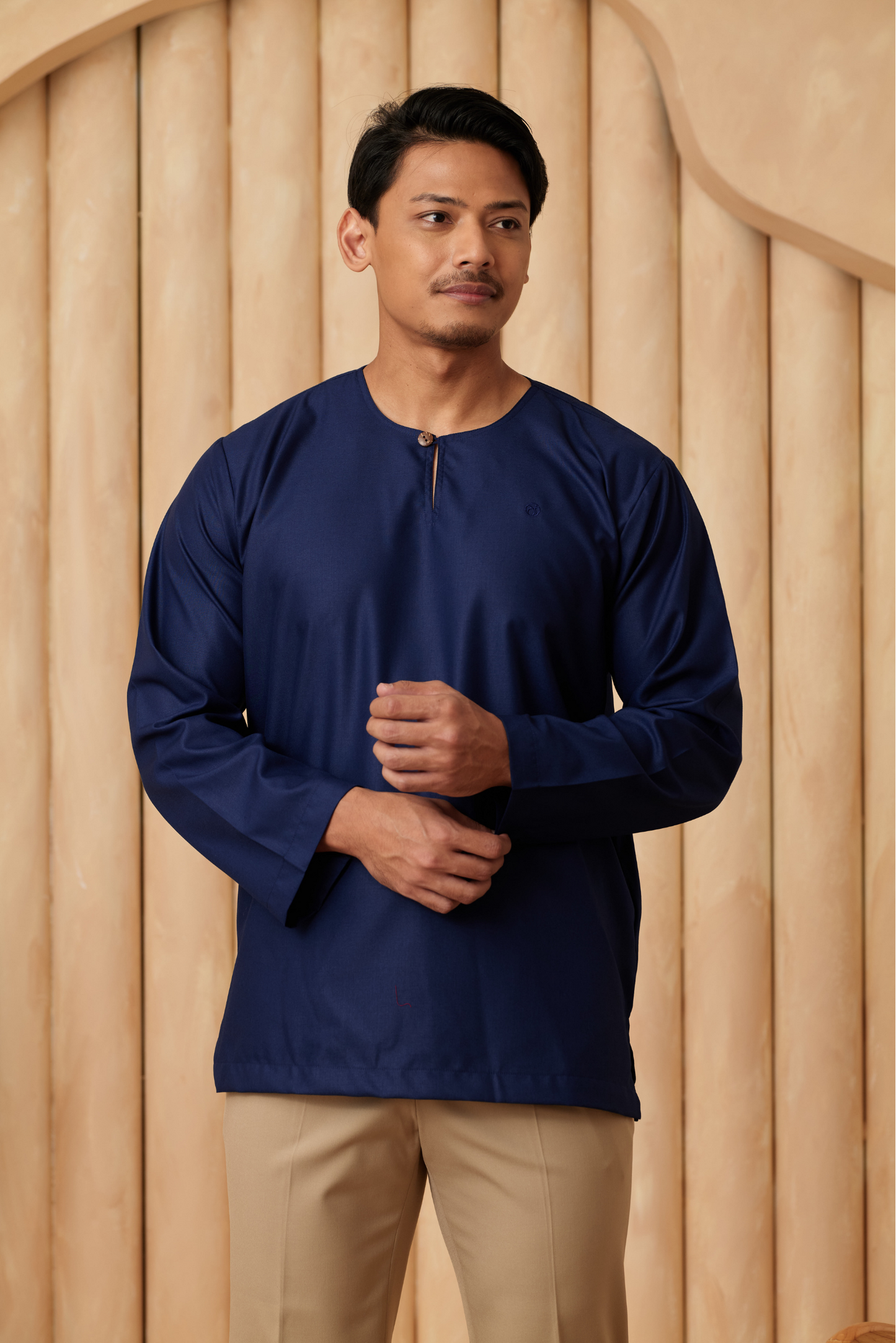 Kurta Tamadun Relaxed Fit - Navy Blue