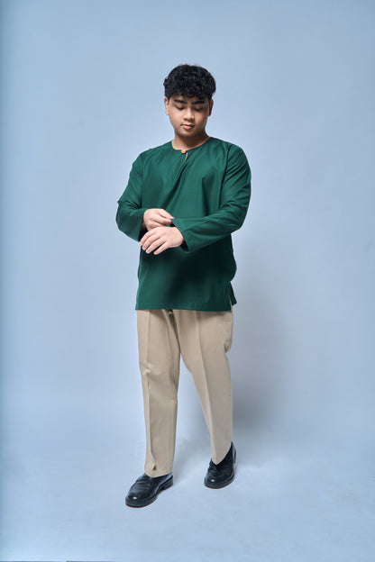 Kurta Tamadun Relaxed Fit - Emerald green