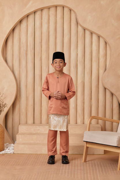 Baju Melayu KIDS Teluk Belanga - Copper