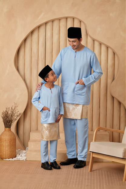 Baju Melayu KIDS Teluk Belanga - Baby Blue