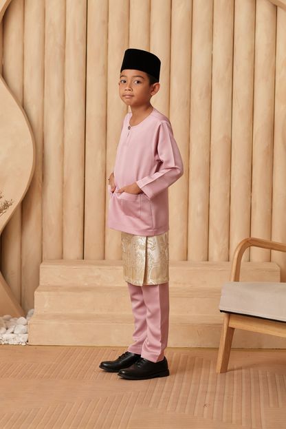 Baju Melayu KIDS Teluk Belanga - Dusty Pink