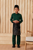 Baju Melayu KIDS Cekak Musang - Emerald Green