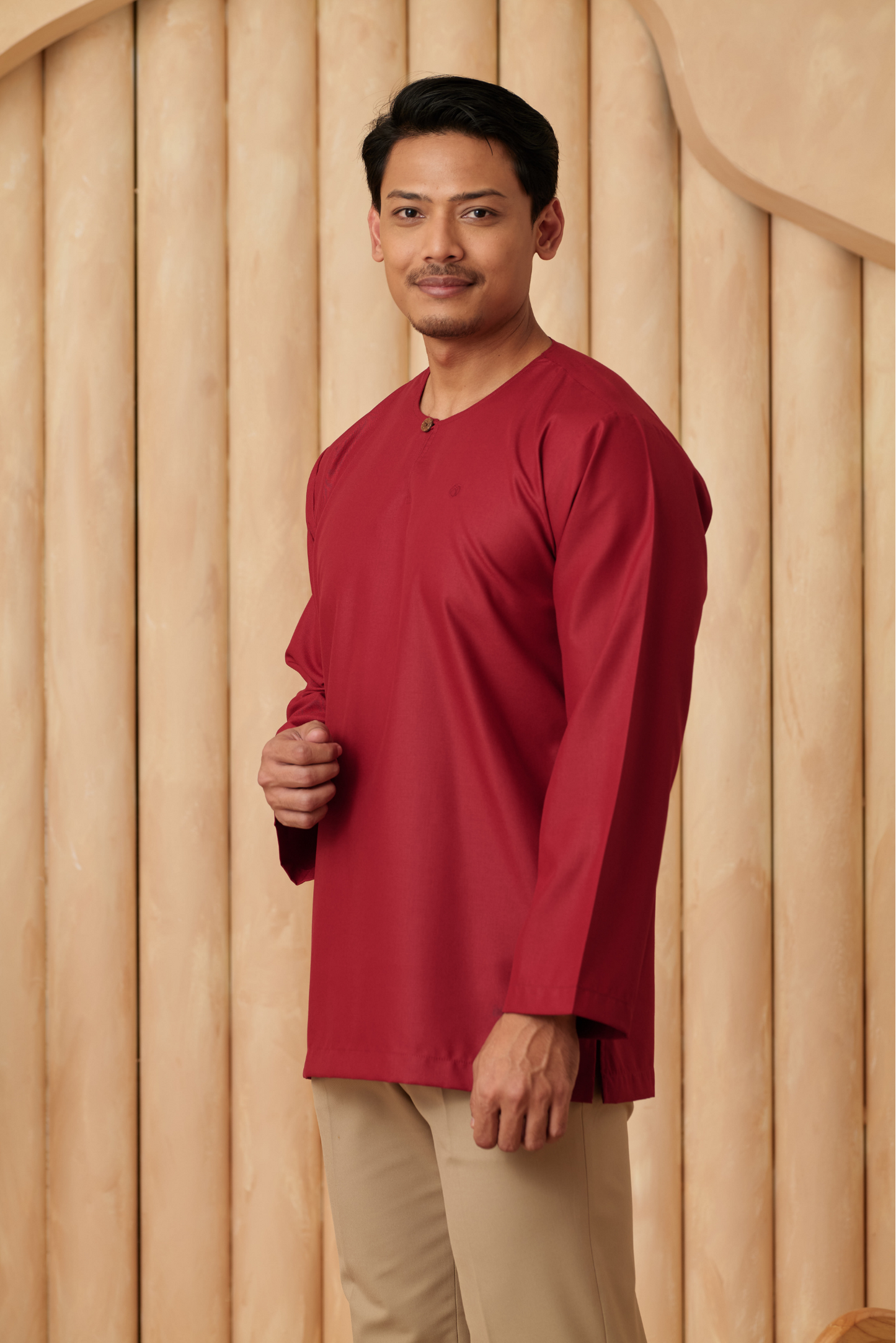 Kurta Tamadun Regular Fit - Scarlet Red