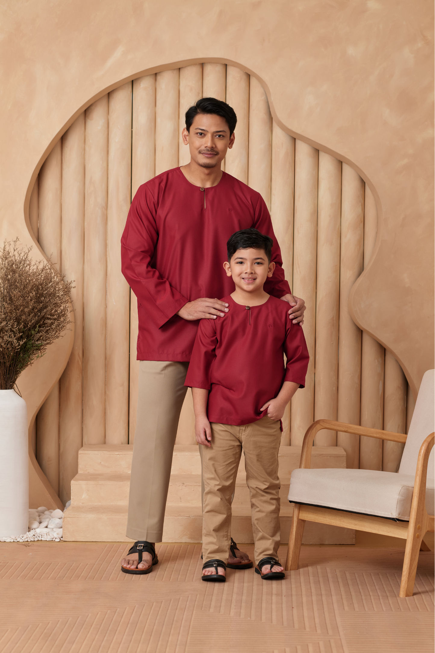 Kurta Nusantara KIDS - Scarlet Red