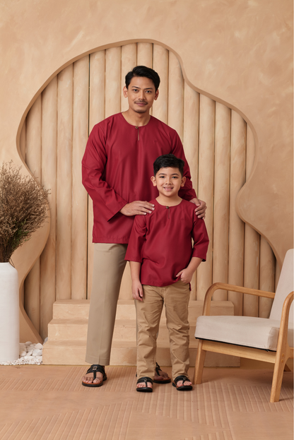 Kurta Nusantara KIDS - Scarlet Red