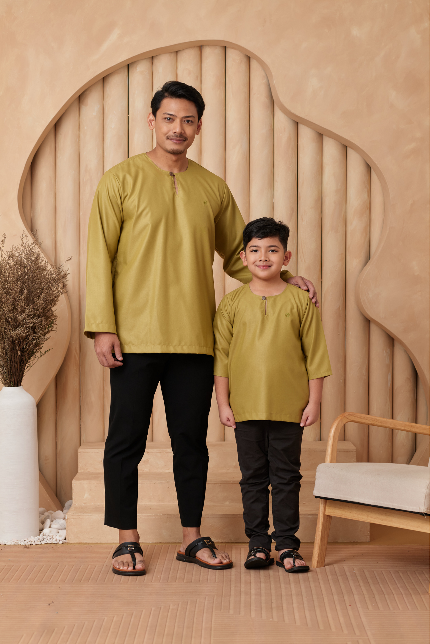 Kurta Nusantara KIDS - Leaf Green