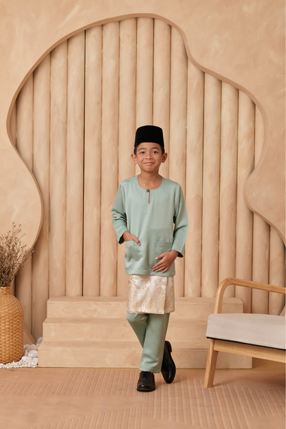 Baju Melayu KIDS Teluk Belanga - Pistachio