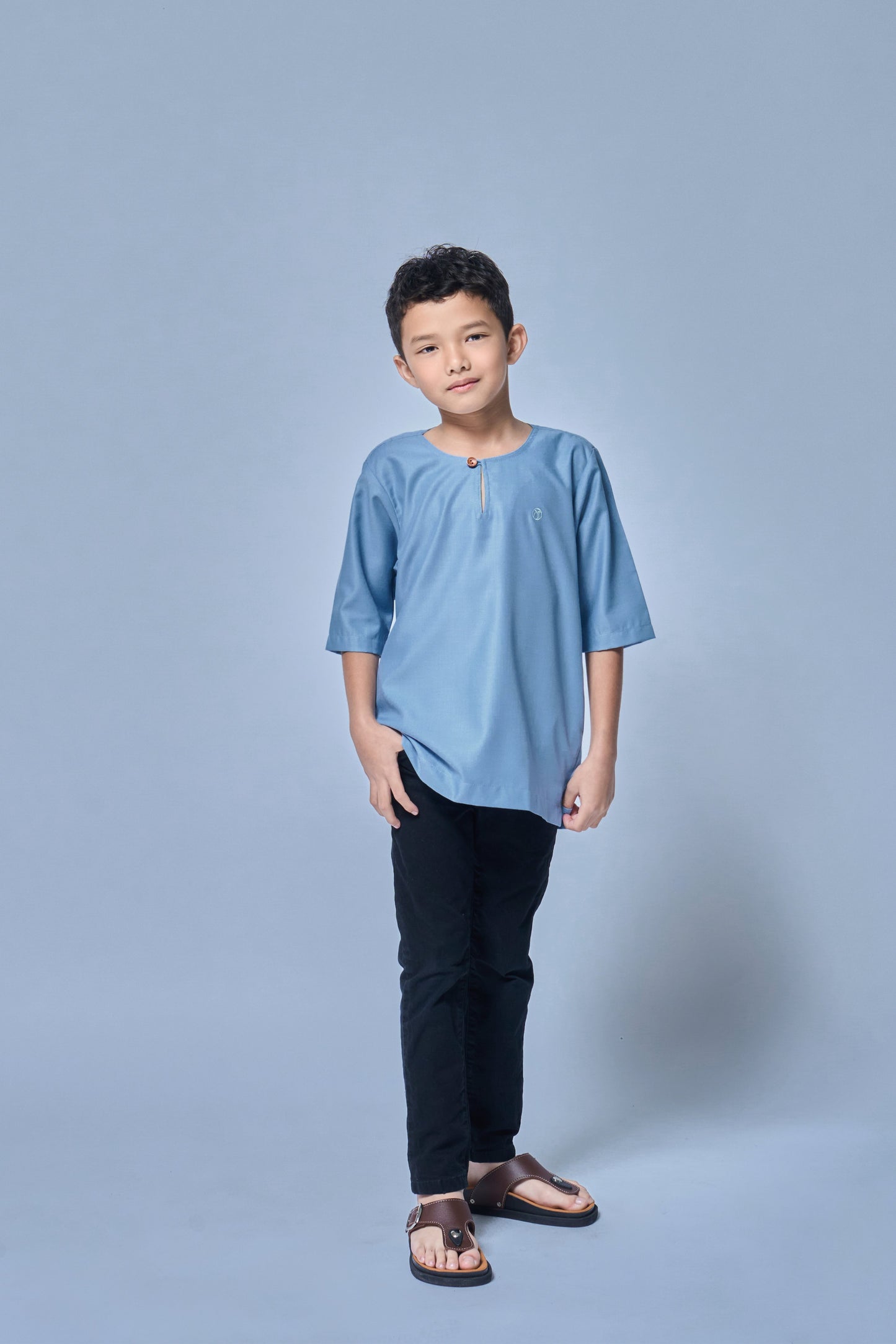 Kurta Nusantara BOYS - Ash Blue