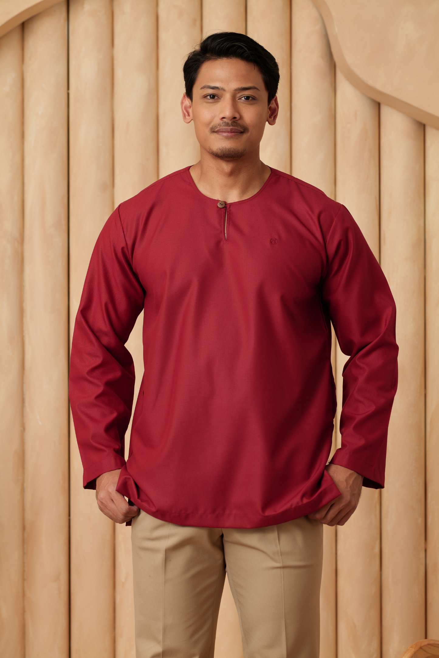 Kurta Tamadun Regular Fit - Scarlet Red