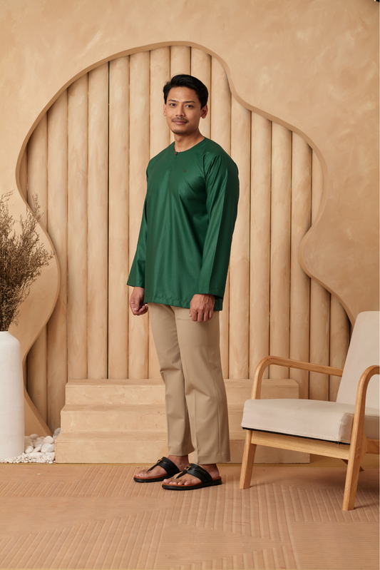 Kurta Tamadun Relaxed Fit - Emerald Green