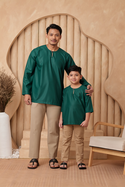 Kurta Tamadun Relaxed Fit - Emerald Green