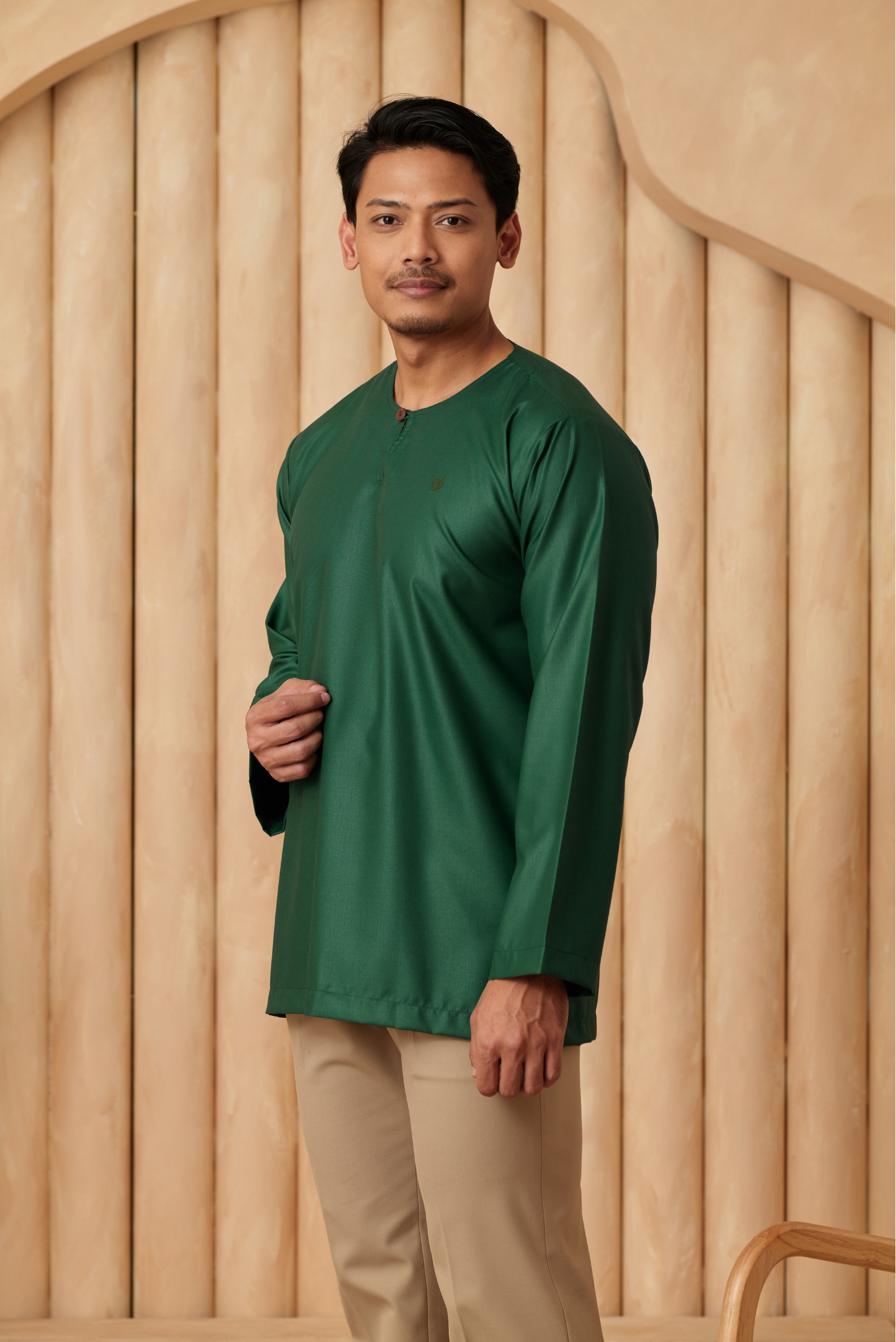 Kurta Tamadun Relaxed Fit - Emerald Green