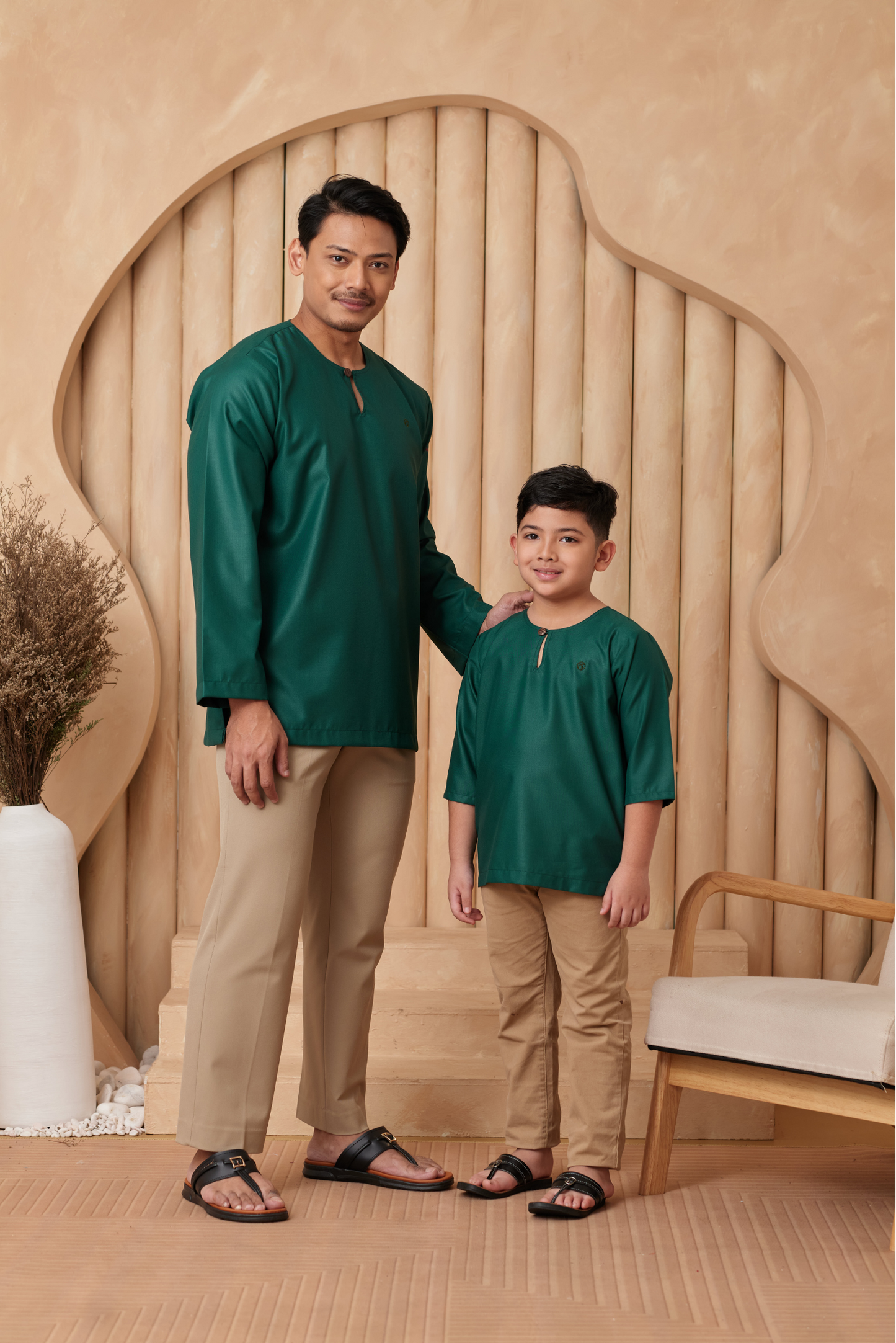 Kurta Nusantara KIDS - Emerald Green