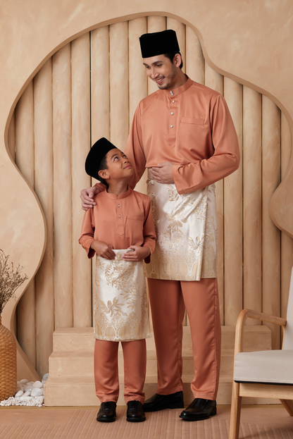 Baju Melayu Cekak Musang Relaxed Fit - Copper