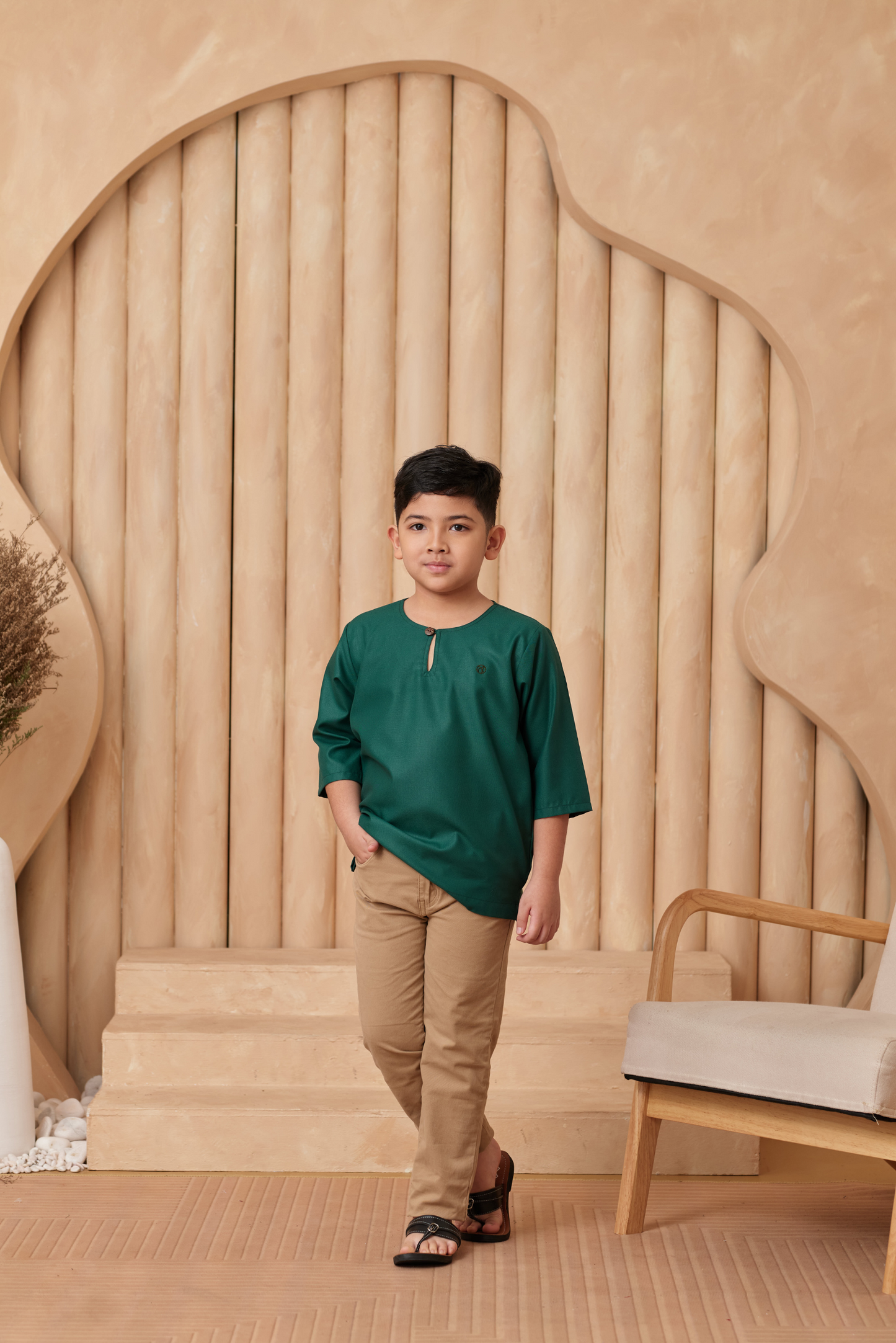 Kurta Nusantara KIDS - Emerald Green