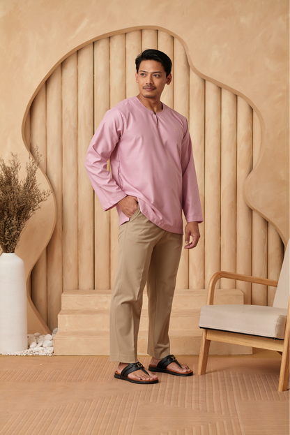 Kurta Tamadun Relaxed Fit - Blush Pink