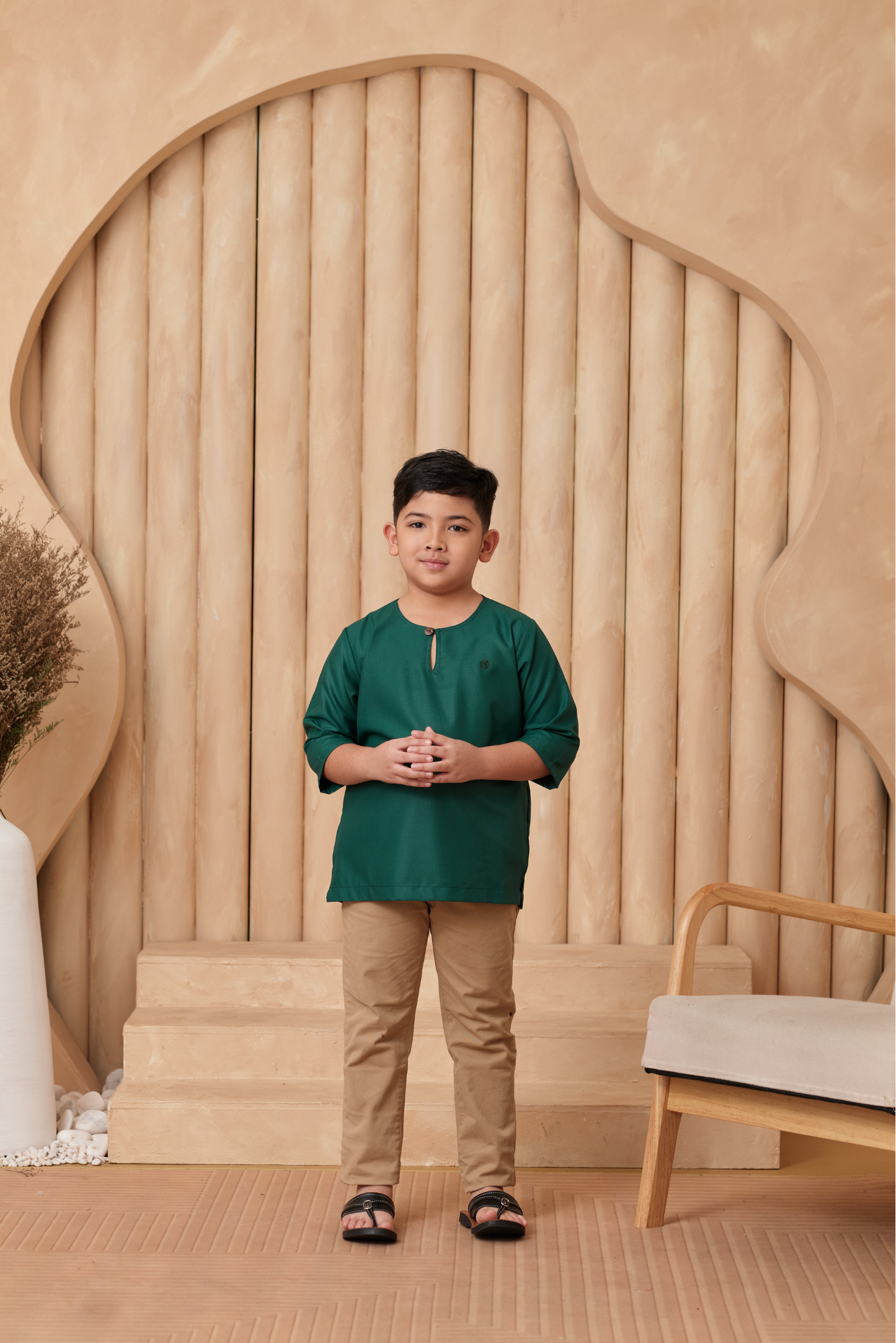 Kurta Nusantara KIDS - Emerald Green