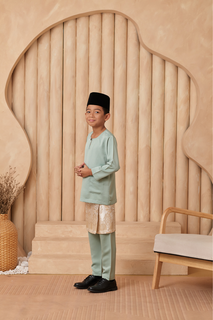 Baju Melayu KIDS Teluk Belanga - Pistachio