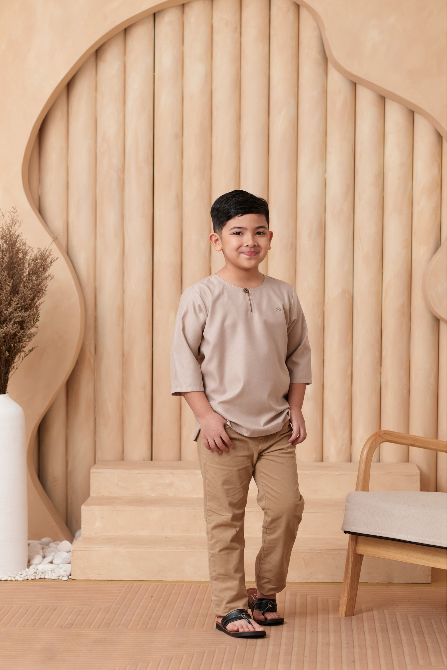 Kurta Nusantara KIDS - Sand Brown