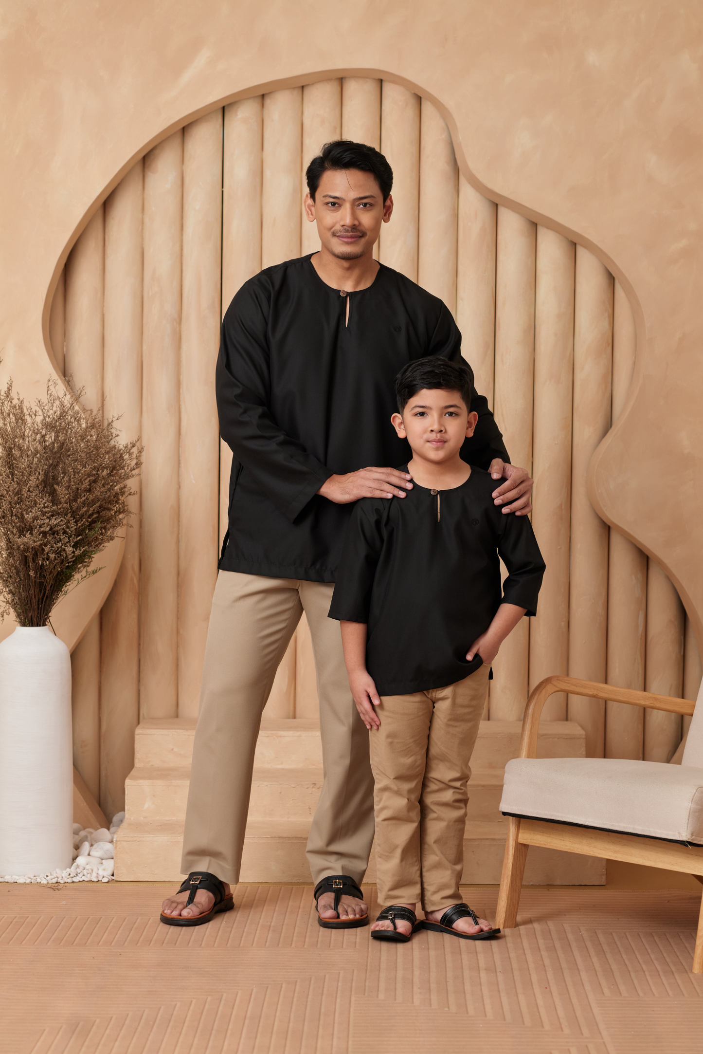 Kurta Tamadun Relaxed Fit - Black