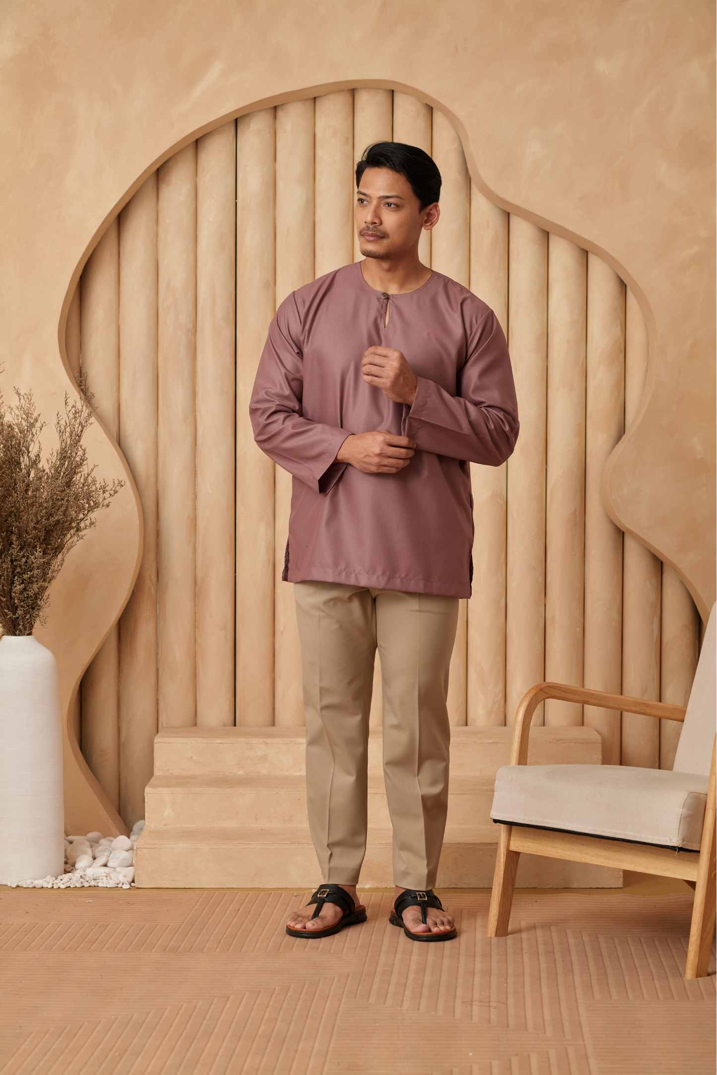 Kurta Tamadun Relaxed Fit - Dusty Purple