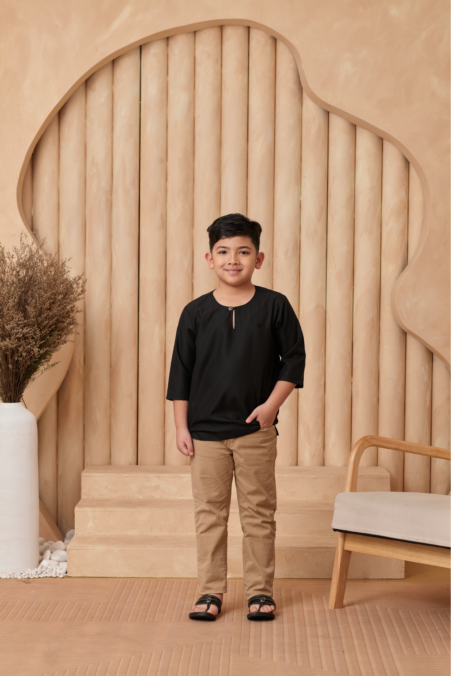 Kurta Nusantara KIDS - Black