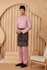 Baju Melayu Cekak Musang Relaxed Fit - Dusty Pink