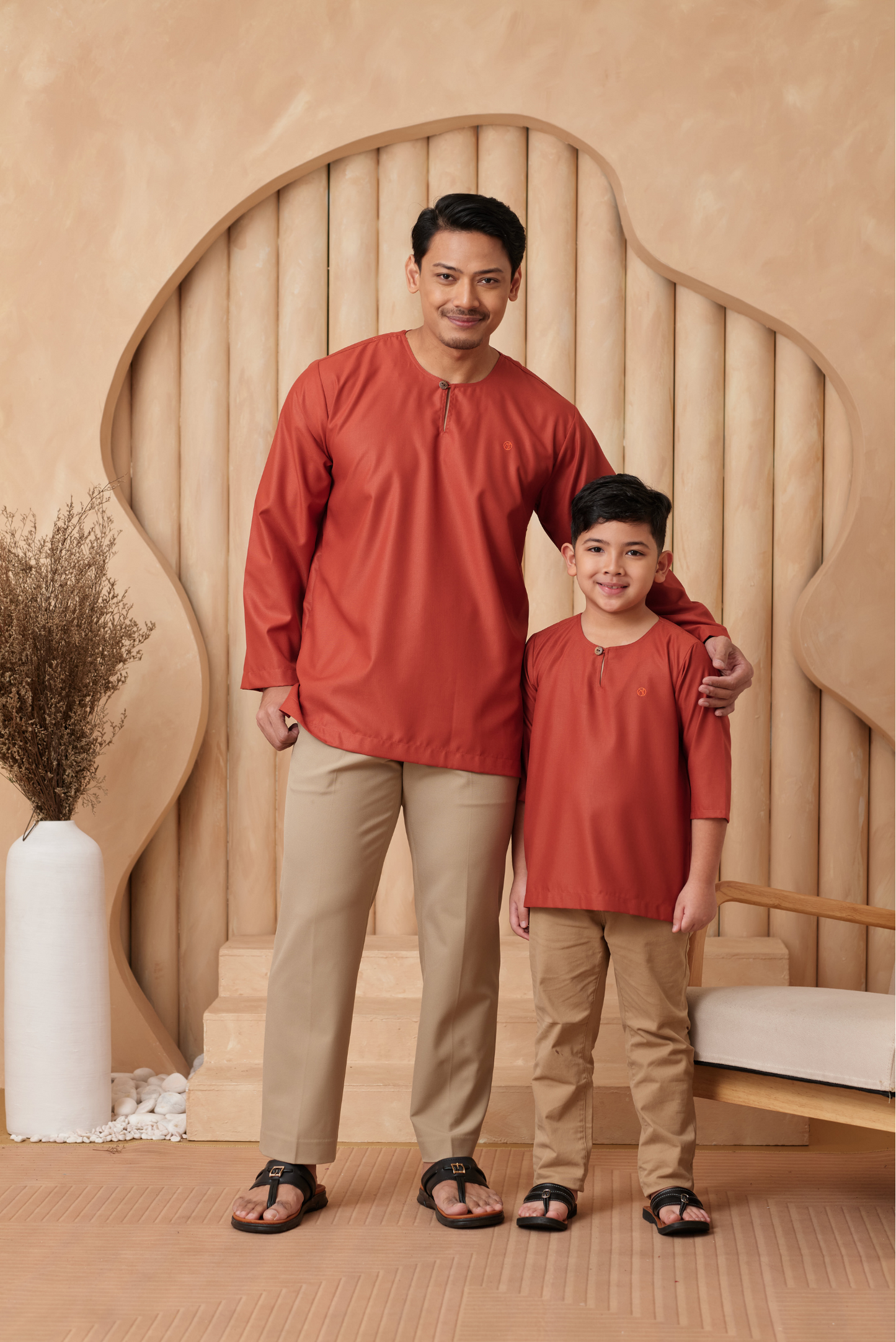 Kurta Nusantara KIDS - Brick Orange