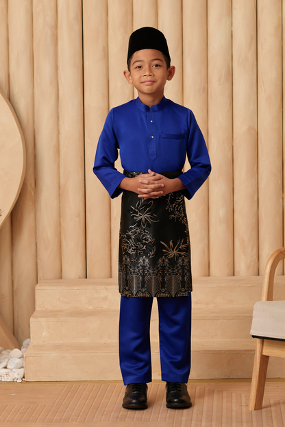 Baju Melayu KIDS Cekak Musang - Royal Blue