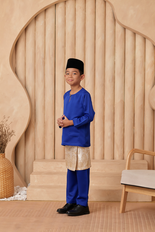 Baju Melayu KIDS Teluk Belanga - Royal Blue