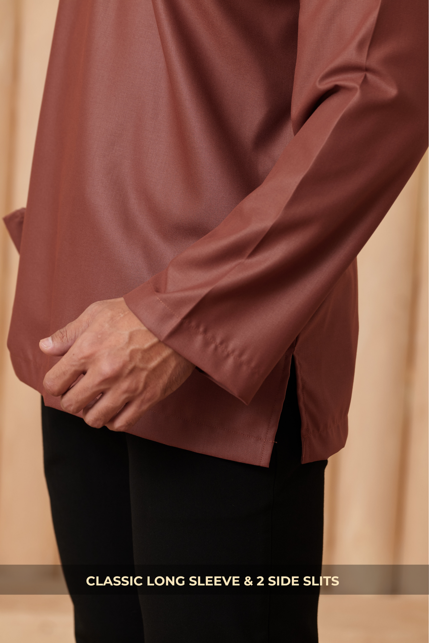 Kurta Tamadun Relaxed Fit - Brown Sugar