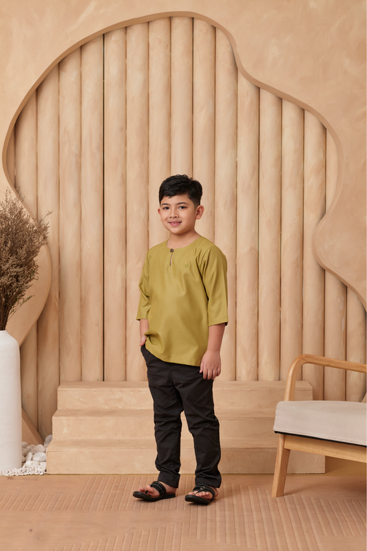 Kurta Nusantara KIDS - Leaf Green