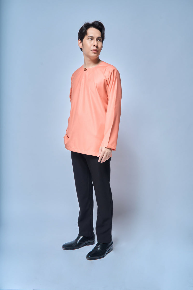 Kurta Tamadun Relaxed Fit - Salmon Skin