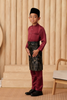 Baju Melayu KIDS Cekak Musang - Burgundy