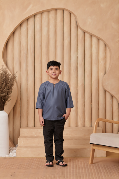 Kurta Nusantara KIDS - Slate Grey