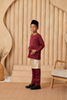 Baju Melayu KIDS Teluk Belanga - Burgundy